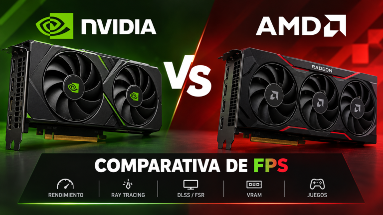 Comparativa de tarjetas gráficas NVIDIA GeForce y AMD Radeon para juegos y rendimiento en FPS